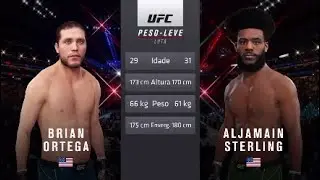 UFC Shanghai | Brian Ortega X Aljamain Sterling | Co Main Event Full Fight | UFC Game PS5 4K