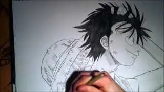 Drawing Luffy from One Piece
