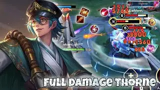 Thorne Dragon Lane Pro Gameplay | Full Damage Build Is Insane | Arena of Valor Li&ecirc;n Qu&acirc;n mobile CoT