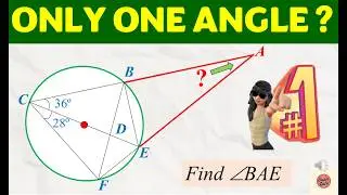 Only ONE Angle Rule Solves This Circle Question 🤯