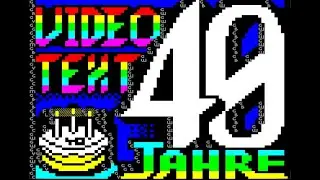 Teletext Art Timelapse: Videotext 40 Jahre / 40 Years of Teletext