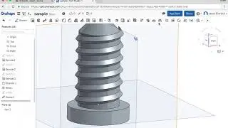Как создавать резьбу и винты с помощью инструмента Helix в Onshape CAD
