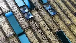 Luxury Diamond Glass Mosaic Tile Series for Bathroom Walls