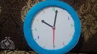 Paper Clock for school project// Model of a Clock ⏰ #diy #allshadesofcrafting