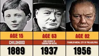 Winston Churchill Transformation From 6 to 90 Years Old | Human Through Years | Evolution Database.