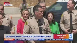 Los Angeles County Sheriff provides update on deadly explosion that killed three deputies