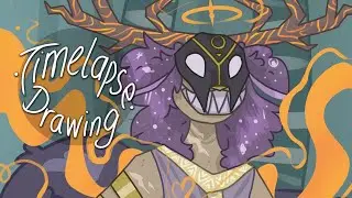 Hallows - Hazbin style | Digital Art Timelapse
