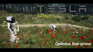 Tesla Bot on the Farm
