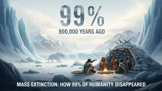 [Mass Extinction] How 99% of Humanity Disappeared 900,000 Years Ago | Ice Age Survival Story