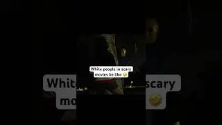 White people in scary movies be like‼️🤣 #comedyshorts #sketchcomedy #snl