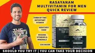 Rasayanam Multivitamin for Men Review | Is this best plant based Multivitamin in India | Hindi