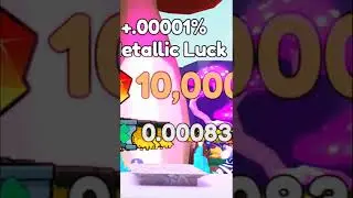 0,00083% Metallic Luck in Collect All Pets on Roblox