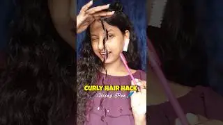 Viral Hair Curling Hack using Pen😲 #short #curlyhair | Heartless Curls