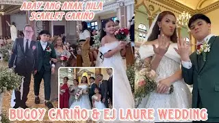 Bugoy Cariño & Ej Laure Wedding 💍 ikinasal na sa church abay ang kanilanh anak si Scarlet Cariño