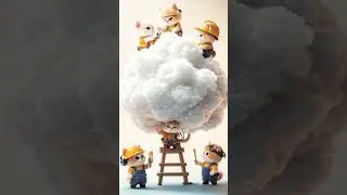 Look at the Cute fluffy kittens making fluffy cloud! #sofluffy