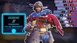 NEW MCCREE IS AWESOME! [ OVERWATCH SEASON 25 TOP 500 ] - TSM Gale Adelade