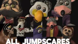 All jumpscares for night shift at Chuck E. Cheese 2
