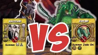 MALISTAIRE DRAKE VS JADE ONI IN WIZARD101
