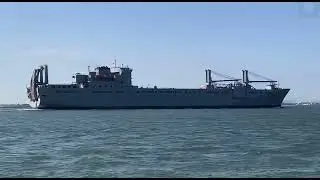 USNS Mendonca (T-AKR-303) Inbound - April 3, 2022 - Norfolk, Virginia