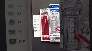 Doms 50 rs Drawing Pencils Review||Sketching#@EasytoDraw84#shorts#trending#youtube#reels#viral#new