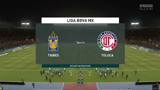 TIGRES VS TOLUCA/ FIFA 20 PARTIDO SIMULADO/ (CPU VS CPU)