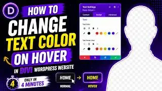 How to change text color on hover in divi wordpress website