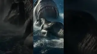Megalodon vs T-Rex - AI generated