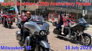 #280 Harley-Davidson 120th Anniversary Motorcycle Parade in Milwaukee | 4K