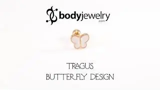 Tragus Jewelry Butterfly Design