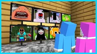 MIPAN & ZUZUZU BUAT BANYAK CCTV UNTUK MEMANTAU MONSTER DI KOTA MINECRAFT! SEREM BANGET