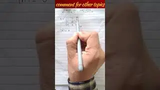 Rank of Matrix #rank #matrix #maths #tricks #shorts