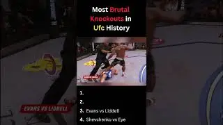 He's OUT! #4: Most Brutal Knockouts (Top 4) #UFC