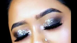 Classic Silver Glitter Eye Makeup Tutorial