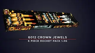 Bright Star Fireworks - 6012 Crown Jewels Rocket Pack 1.3G