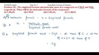 The empirical formula and molecular mass of a compound are CH2O and 180g respectively. What will...