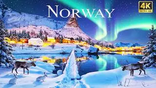 Зима в Норвегии 4K❄️Расслабляющий фильм 4K🎄Потрясающая природа под успокаивающую музыку