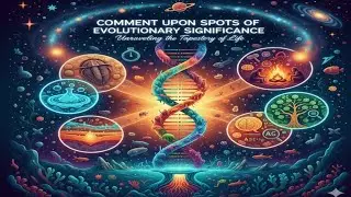 Evolution Made Easy | Comment on Spots of Evolutionary Importance | Zoology Practical I B Sc  I MSc