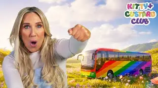 Wheels on the Bus Adventure 🚍 | Sing Along with Kitty + Custard Club