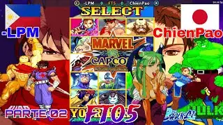 MARVEL 🆚️ CAPCOM PARTE 02 - -LPM🇵🇭🆚️🇯🇵ChienPao [FT05] 1080p.60fps #marvelvscapcom 