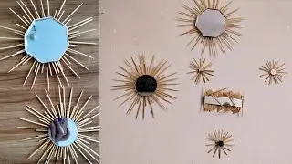 amazing idea with mirror |how to make easy wallmate with mirror