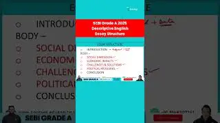 SEBI Grade A 2025 : Best Structure to Write Essay in Phase 2 Descriptive English Paper