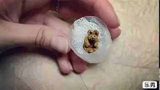 Миниатюрный медведь связанный крючком - Miniature Bear crochet toy (amigurumi)