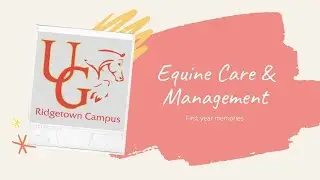 Equine Care & Management First Year Memories