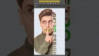 Poster design in Photoshop tutorial l Retro Design deluxe #foryou #creative #photoshope #graphic