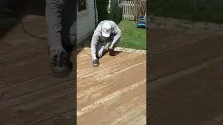 How to Sand quickly. Slow vs fast #sanding #deck