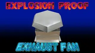 Explosion Proof Exhaust Fan - 7820 CFM - 1HP, 115-230V AC Single Phase - Pitched Roof Mounted