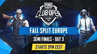 [EN] PMCO Europe Semi Finals Day 3 | Fall Split | PUBG MOBILE CLUB OPEN 2020