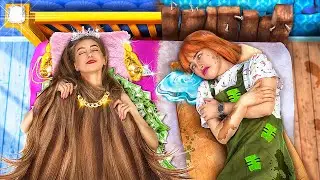 Cheveux Courts D'Une Fille Fauchée VS Cheveux Longs D'Une Fille Riche ! Problèmes De Filles