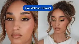 How to make brown eyes pop with makeup | Yellow Eyeshadow Makeup Tutorial
