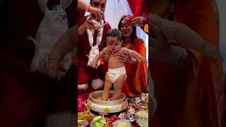 Pasni pooja|Rice Feeding Ceremony 😍🤗 #pasni #baby #cute #cutebaby
